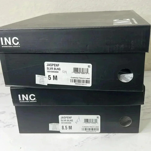 INC Womens Black Jaspen Round Toe Stiletto - Picture 9 of 10